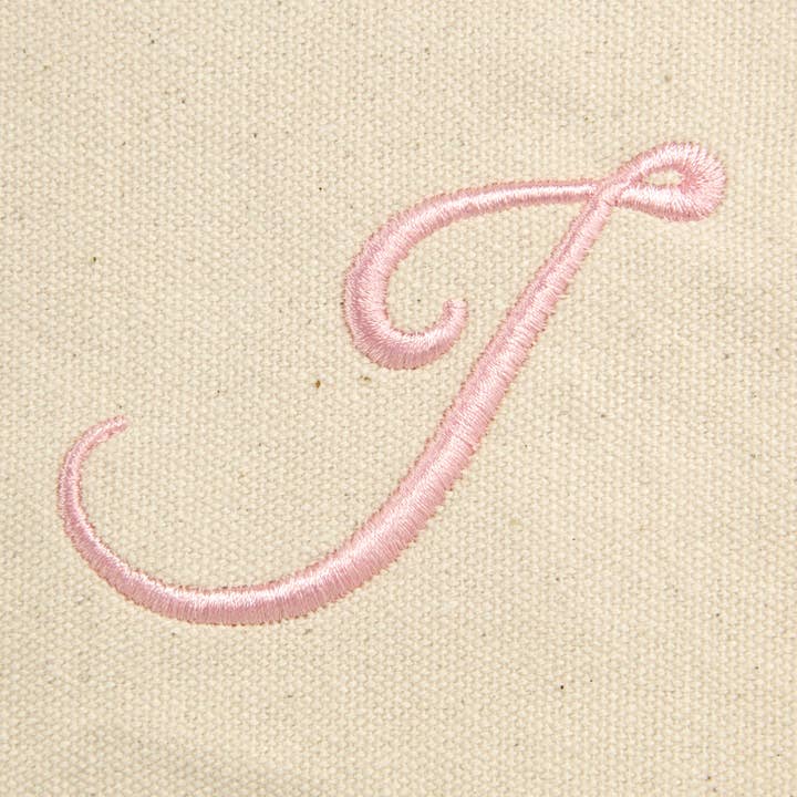 Dalix - Wholesale Tote Bag - Women's - DALIX Monogram Tote Bag Womens Open Top Pink Letter A-Z32