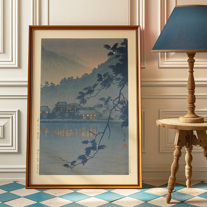 Ink & Drop - Vendita all'ingrosso Stampa artistica - Sorgente Termale Yumoto, Stampa di Nikko di Hasui Kawase3