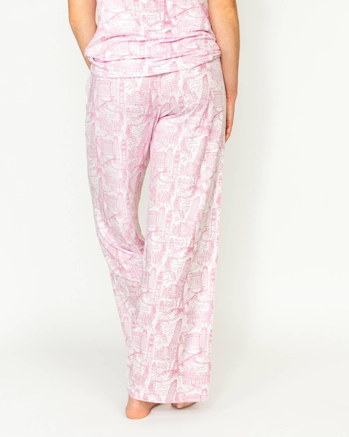 The Royal Standard - Wholesale Sleepwear Bottom - Women's - World of Wonder Sleep Pants   White/Pink   -Asst.3