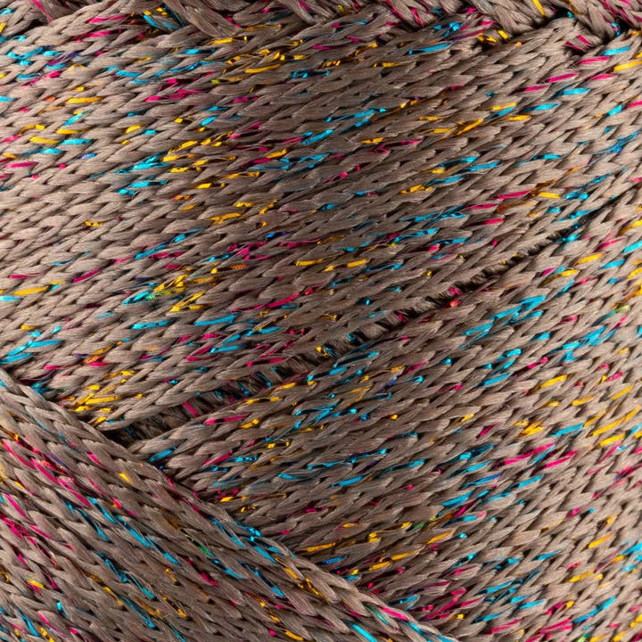 Sensy - Wholesale Yarn - Sensy Premium 2mm Multi Sparkle - 251 yards 90% Polypropylene / 10% Polyester Macrame Cord19