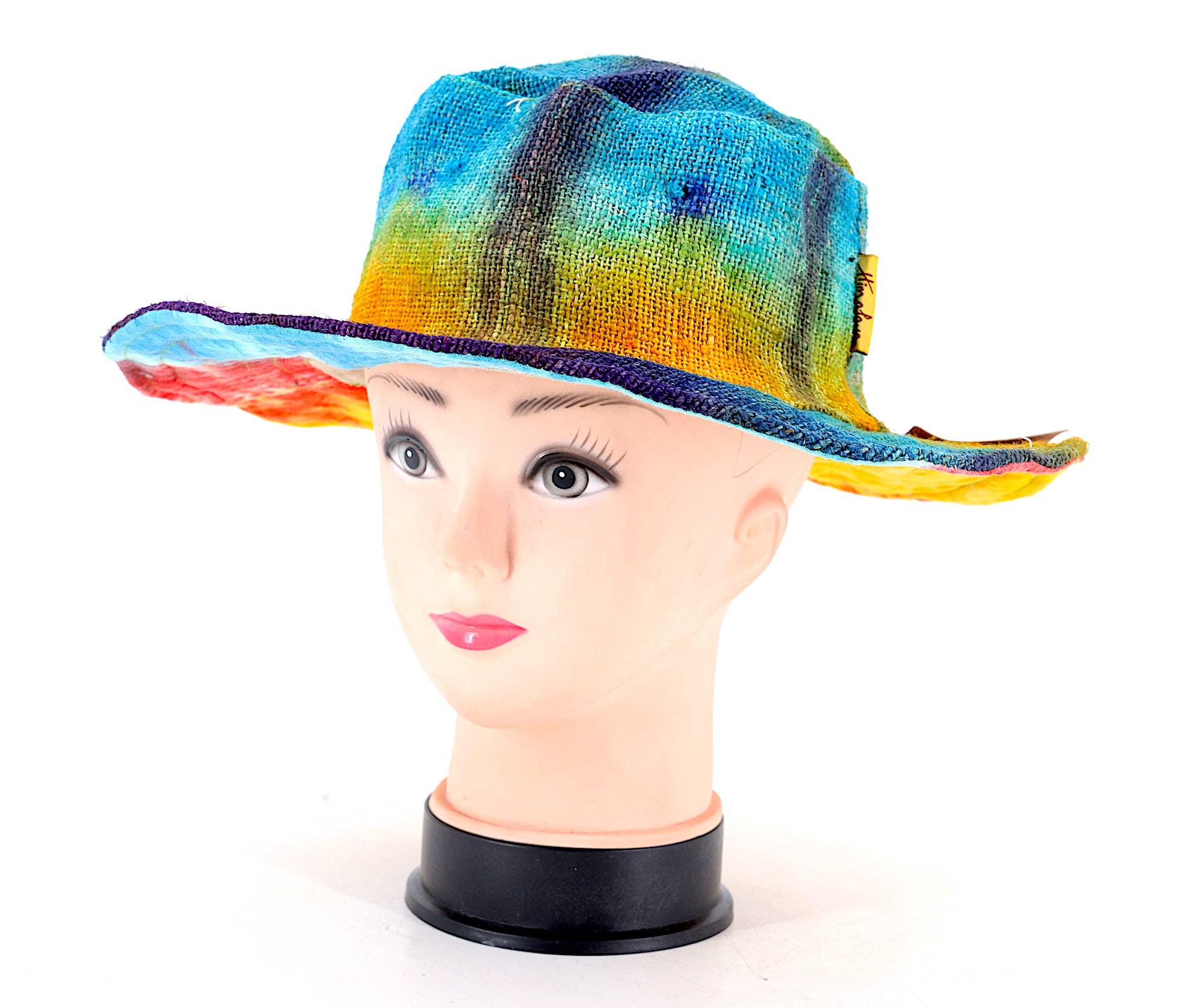 Himalaya Handmade - Vente Bob – femme - Chapeau bohème hippie tie-dye fait main à 100% chanvre15