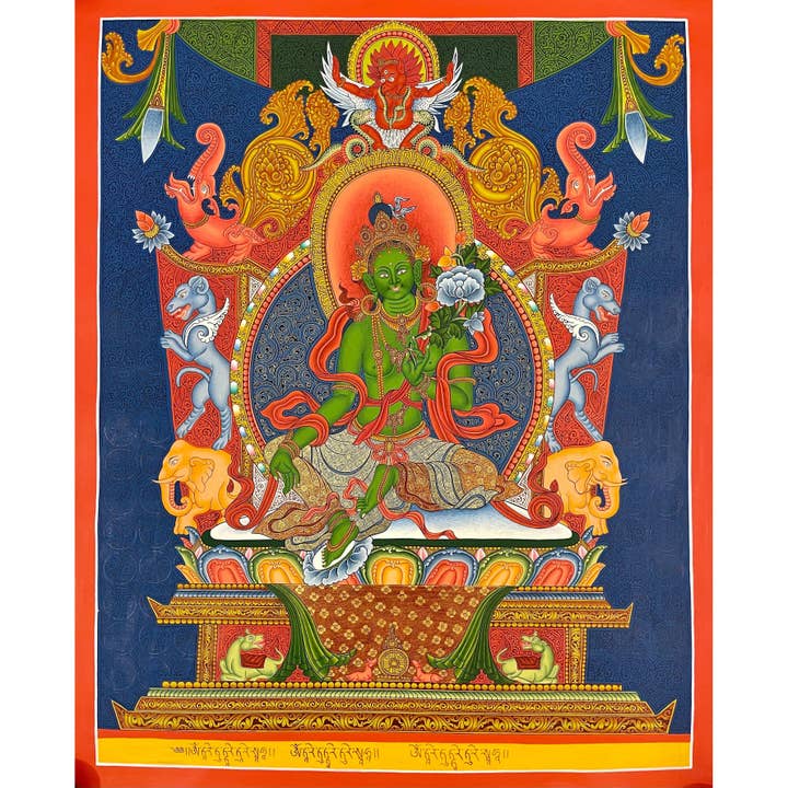Thangka de Tara Verde por atacado de Art Of Tibet