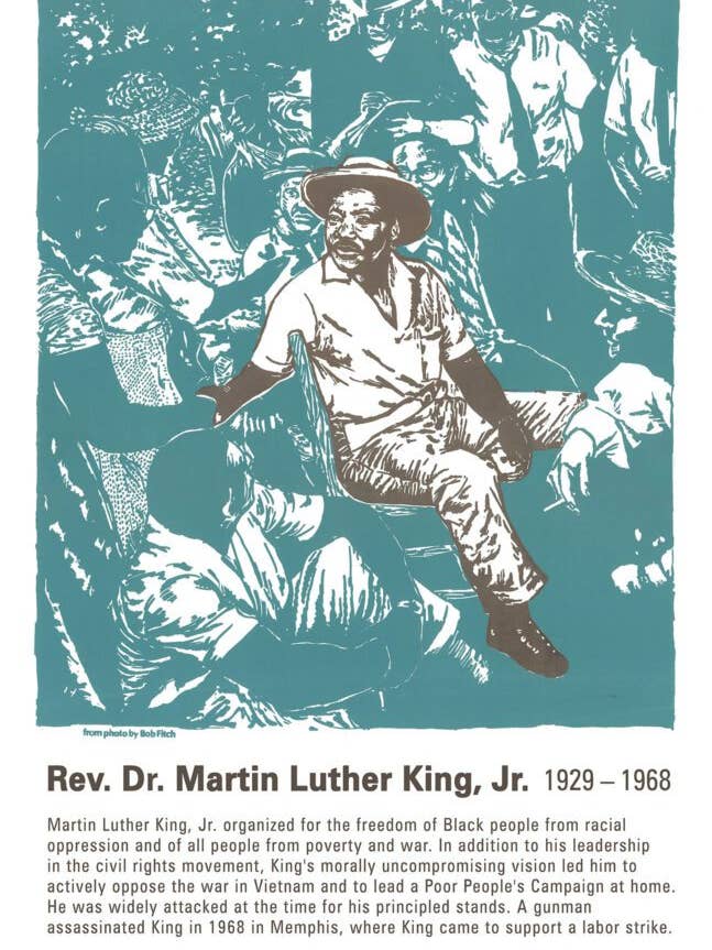 Martin Luther King, Jr. (Poster) voor wholesale door Ricardo Levins Morales Art Studio