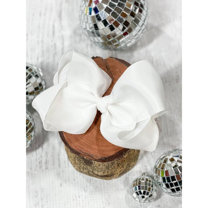 The Hair Bow Company - Wholesale Hair Bow - Kids - Classic Grosgrain Hair Bow - Alligator Clip - 4.5"