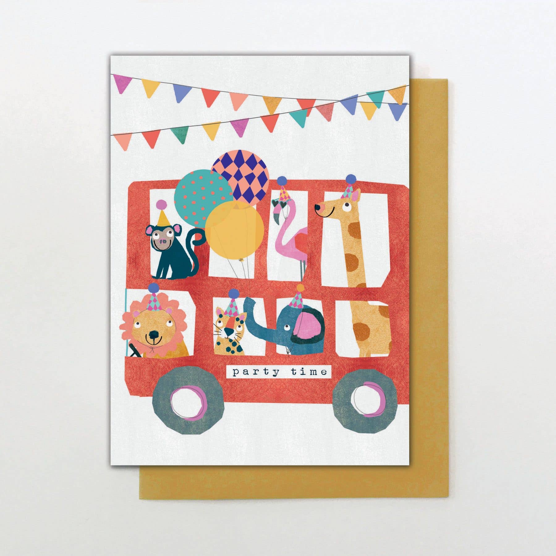 Stop the Clock Design – wholesale Birthday card – DAY22 - Party Bus
