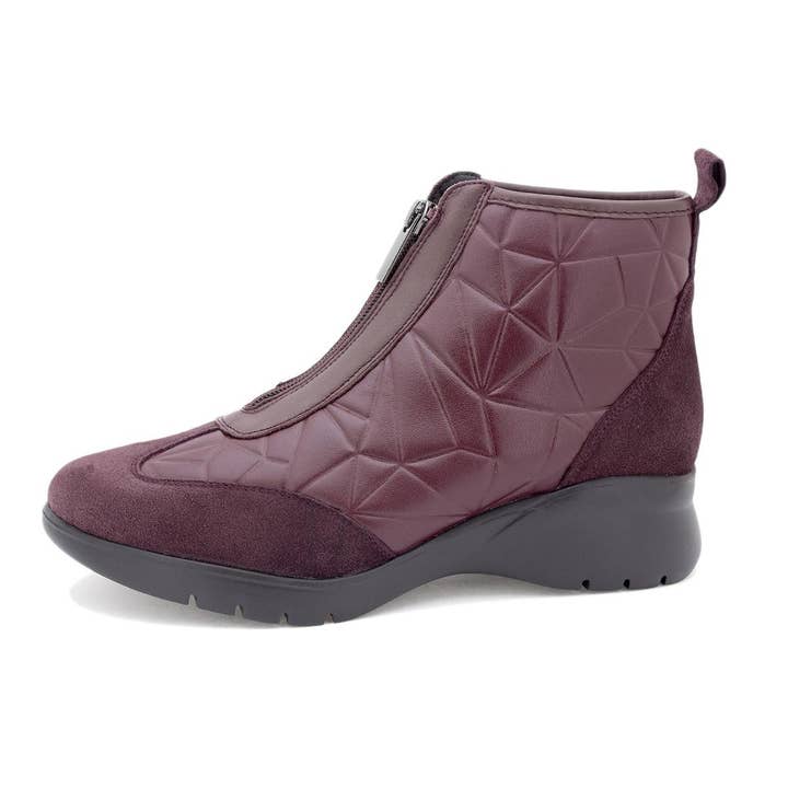 Bordeaux Suede Boot 255875 for wholesale by PieSanto