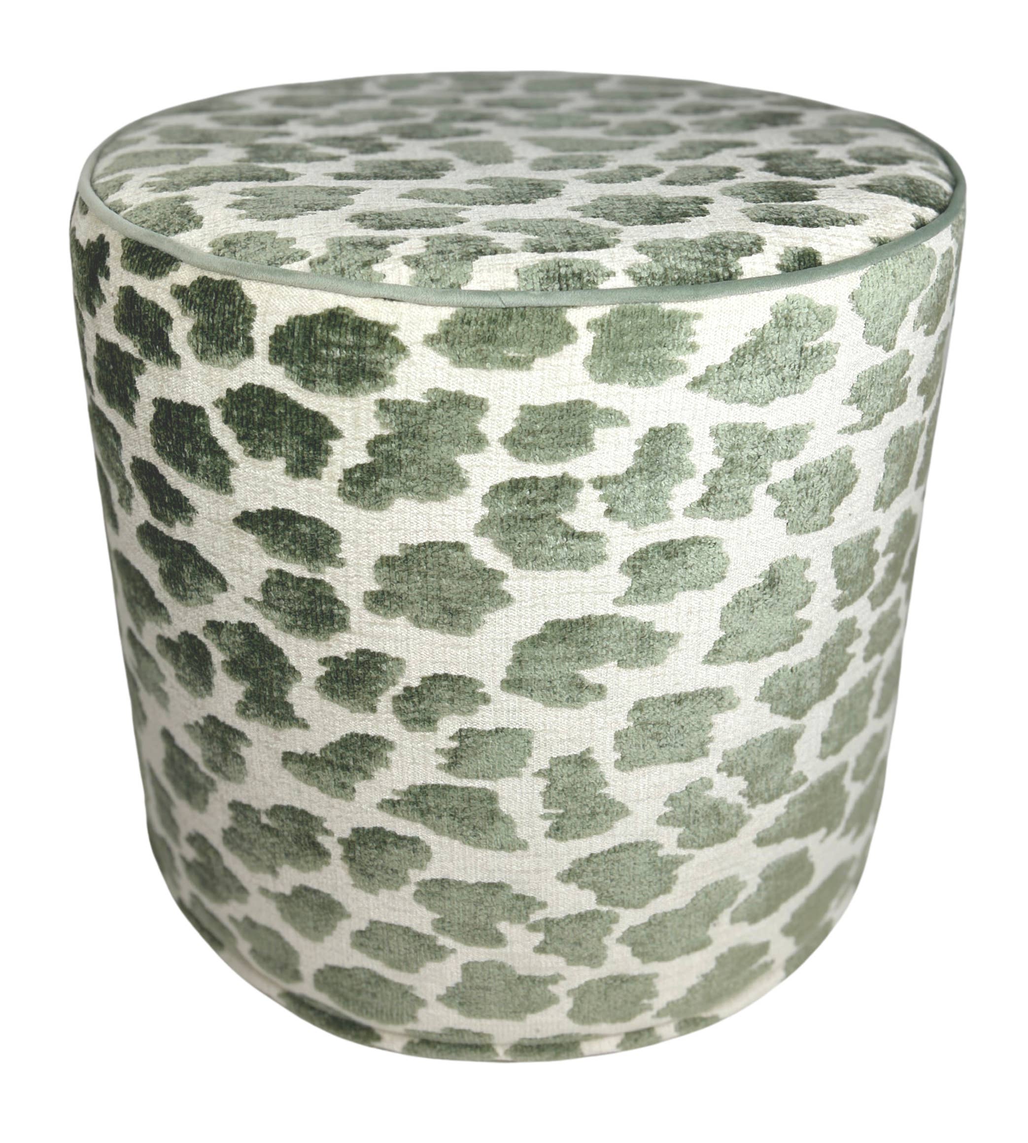 Piper-Collection - Wholesale Ottoman - Perch - Charlotte - Sage stool w/cord (MADE TO ORDER)