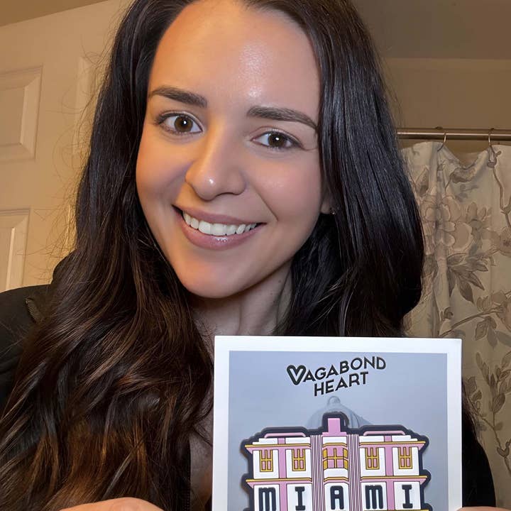 Vagabond Heart - Vente Aimants - Aimant de réfrigérateur en PVC Miami Florida1