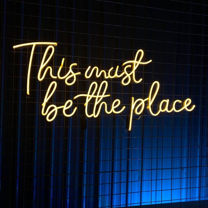 Glow Neon - Wholesale Neon Sign - This Must Be The Place Neon Sign, Wall Decor For Store