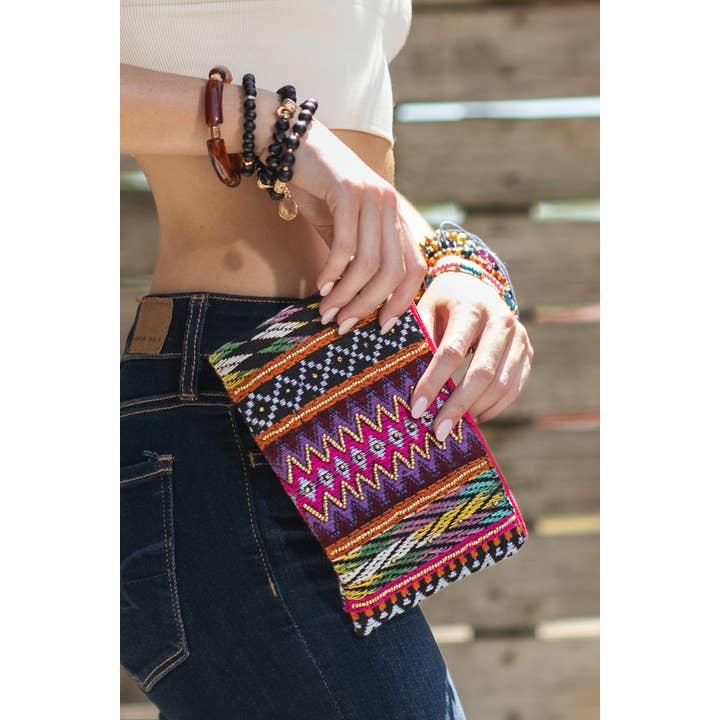 Anais Handmade Ethnic Pattern Clutch for wholesale on Faire4