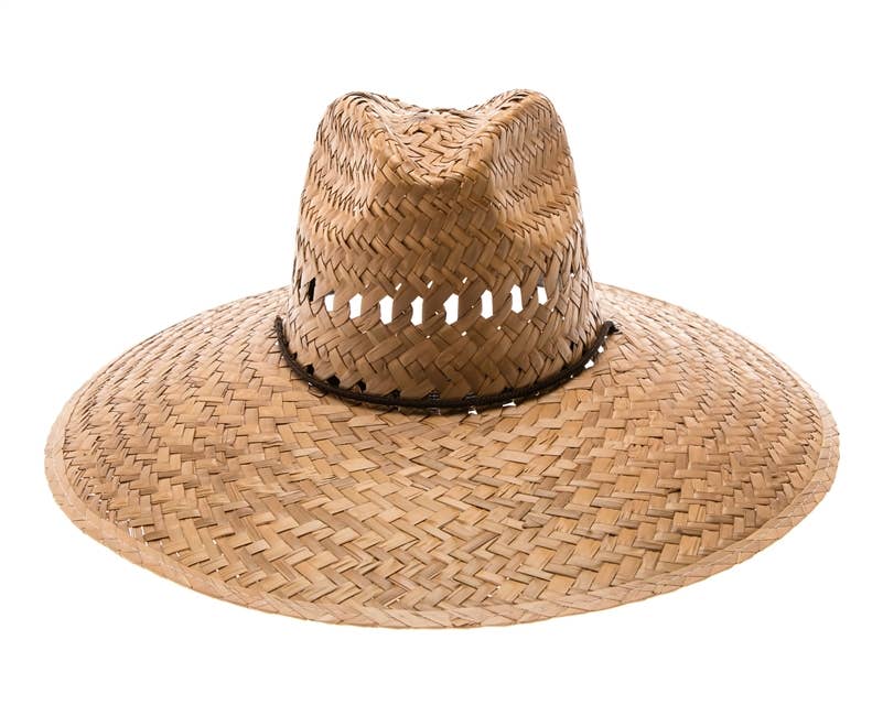 DNMC - Wholesale Straw Hat - Women's - UPF 50+ Palm Leaf Straw Lifeguard Hat - Made in Mexico3