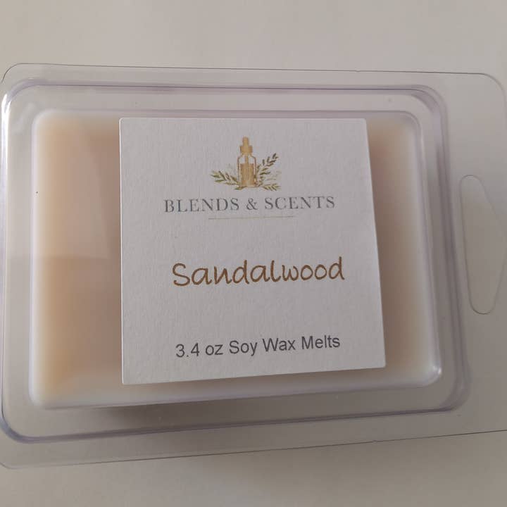 Sandalwood Soy Wax Melts 3.4 oz for wholesale by Blends & Scents LLC