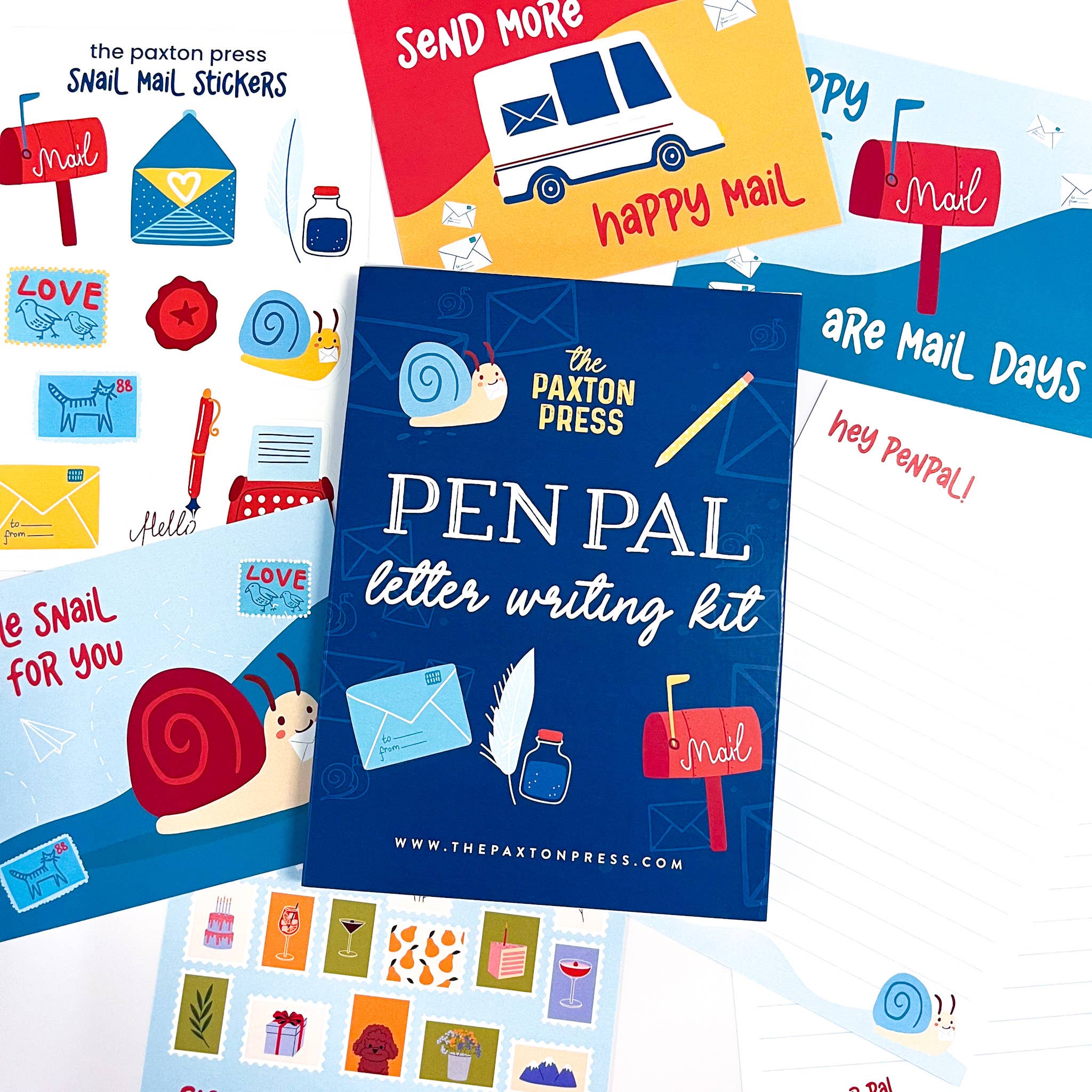 The Paxton Press – wholesale Stationery/notecard set – Pen Pal Snail Mail Letter Writing Kit1
