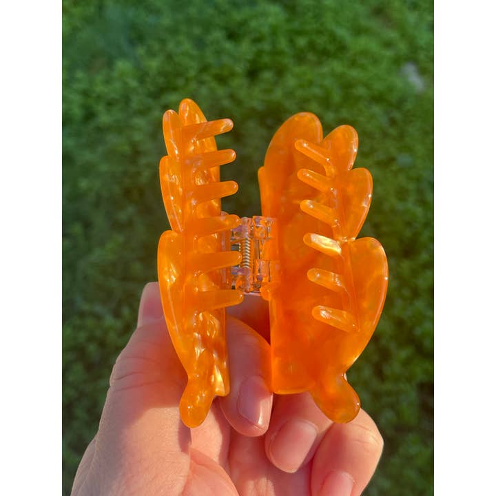 Paper Rat Illustrations - Wholesale Hair Clip - Women's - Autumn Leaf Claw Clip4