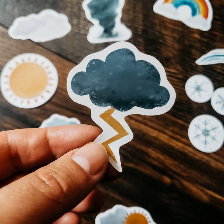 Stephanie Hathaway Designs - Wholesale Sticker - Weather Sticker Pack, Set of 11 Matte Vinyl Stickers3