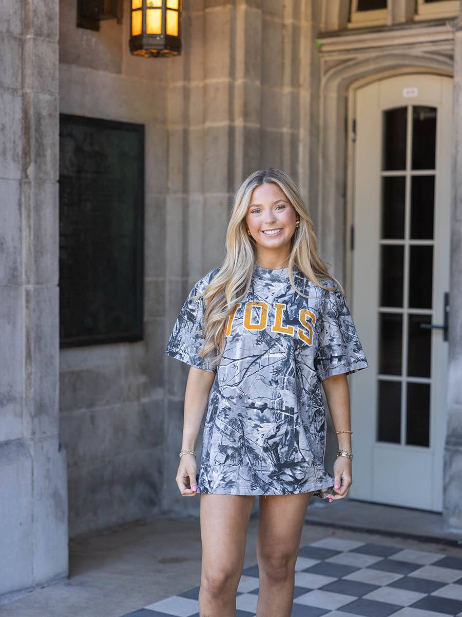 Southern Made Tees - Wholesale Screen Printed T-Shirt - Women's - Orange "Vols" Camo Short-Sleeve T-Shirt3