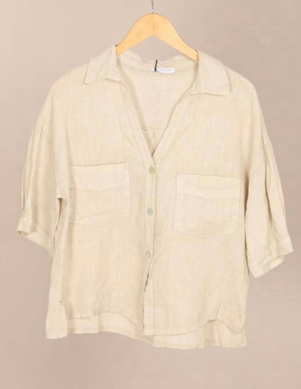 LÉA & LUC - Wholesale Button Down Shirt - Women's - 100% linen shirt REF.20174/516
