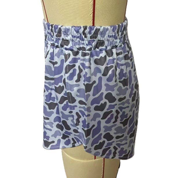 HIDDENBRAND - Wholesale Shorts - Women's - Digitally Printed Camouflage Shorts2