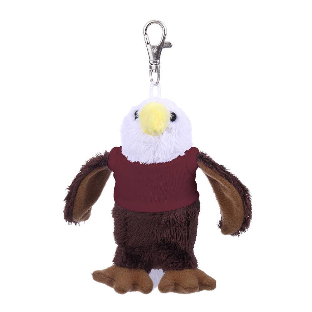 Plushland - Vendita all'ingrosso Portachiavi - Unisex - Portachiavi da 4" - Aquila con camicia personalizzata2