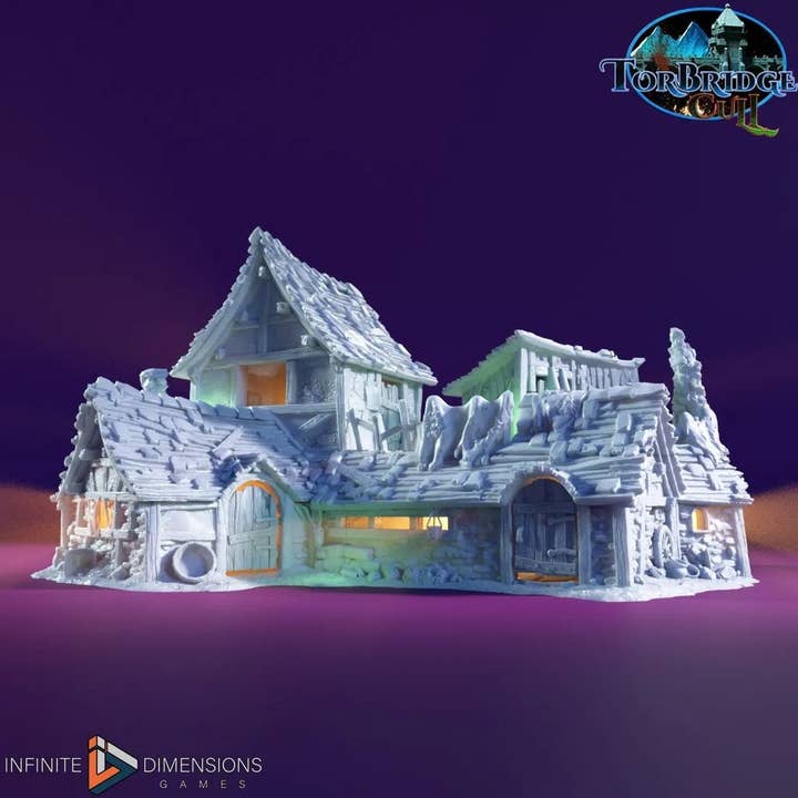 Slum Tenement B Miniature Building set - Dnd, Wargaming, Model Train | Village | Town | Medieval | Fantasy | D&D | Terrain | Torbridge Cull for wholesale by The Beaver and Broadsword