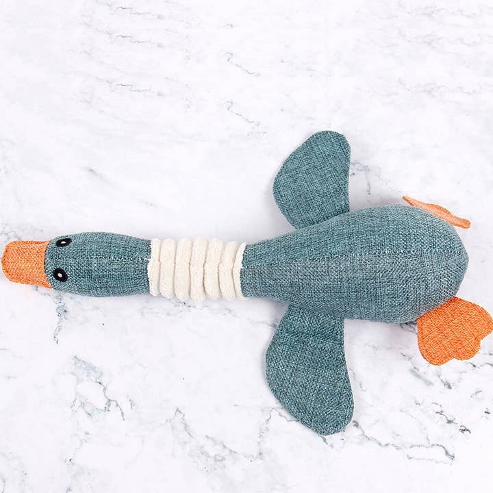 PAWPAWwholesale - Wholesale Pet Plush Toy - Dog - Wholesale Durable Plush Pet Toy – Burlap Goose_CWMM5358