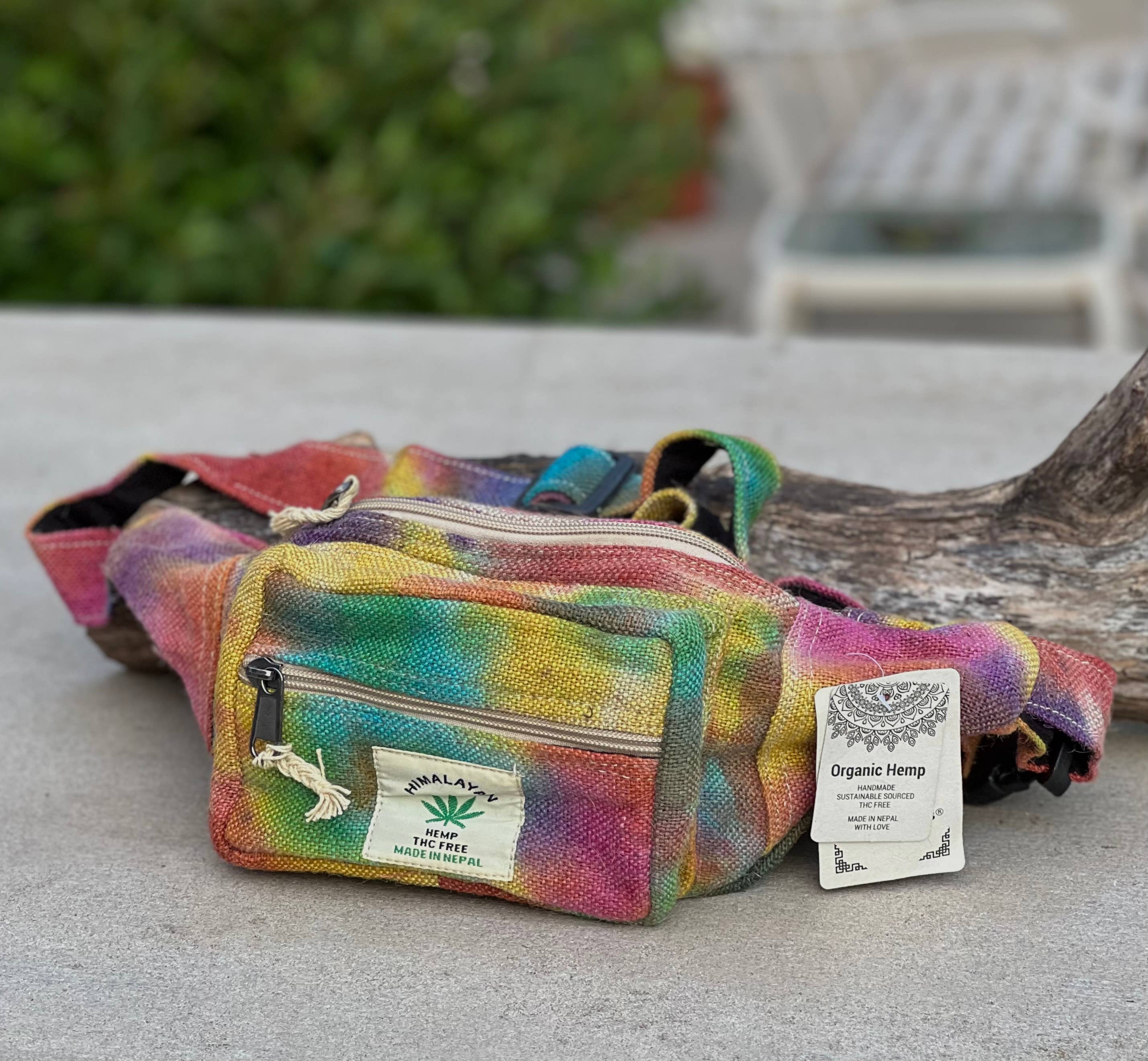 Lungta Imports - Wholesale Belt Bag - Women's - Eco-Friendly Boho Hippie Style Hemp Fanny Pack Hip Waist Bag6