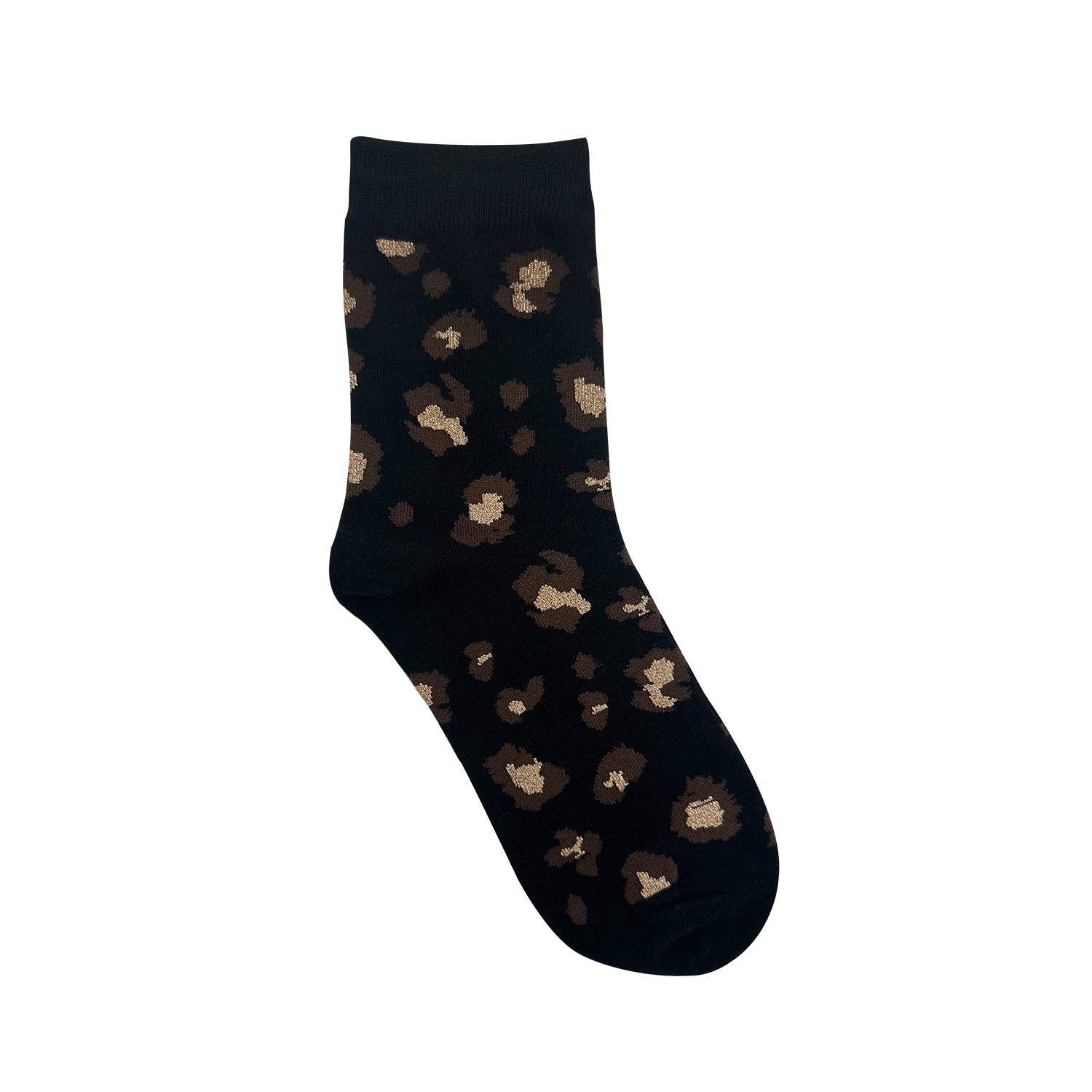 7DAYSSOCKS - Wholesale Socks - Women's - Women's Crew Lurex Leopard Socks3