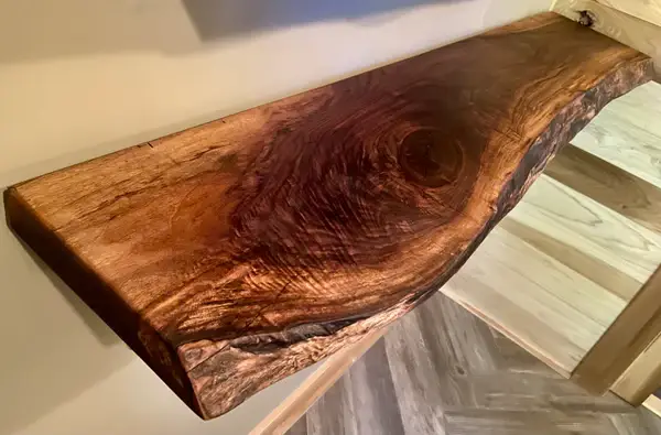 Steel Oak - Wholesale Wall Mounted Shelf - Live Edge Walnut Floating Shelves w/Beautiful Grain Patterns7