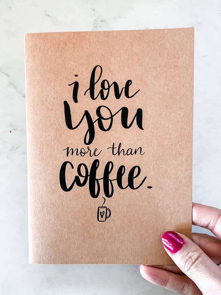 Elsker dig mere end kaffekort for engroshandel hos The Shook Nook