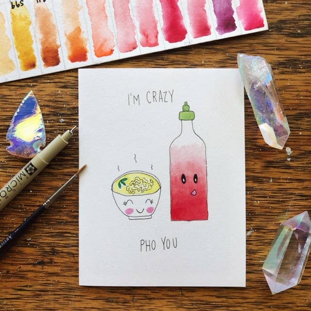 Jess Weymouth - Vente Cartes de déclaration d'amour - Crazy Pho You Carte de vœux3