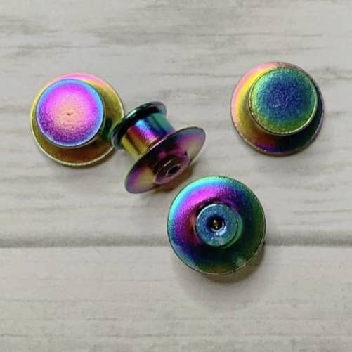 Locking pin backs (pack of 4) for wholesale by Fin Pin Shop