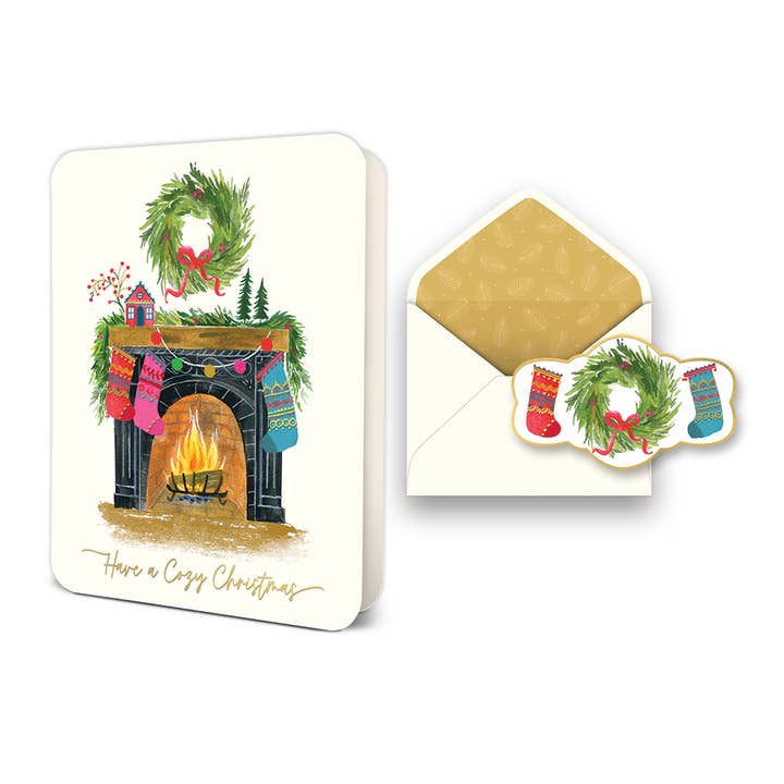 Studio Oh! - Wholesale Christmas Card - Cozy Christmas Deluxe Greeting Card