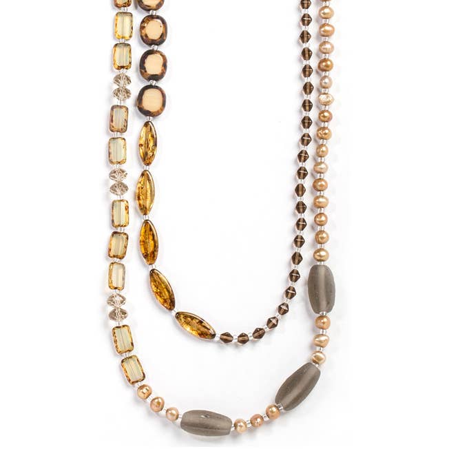 Natuurlijke Medley ketting, 60" voor wholesale door Stefanie Wolf Designs