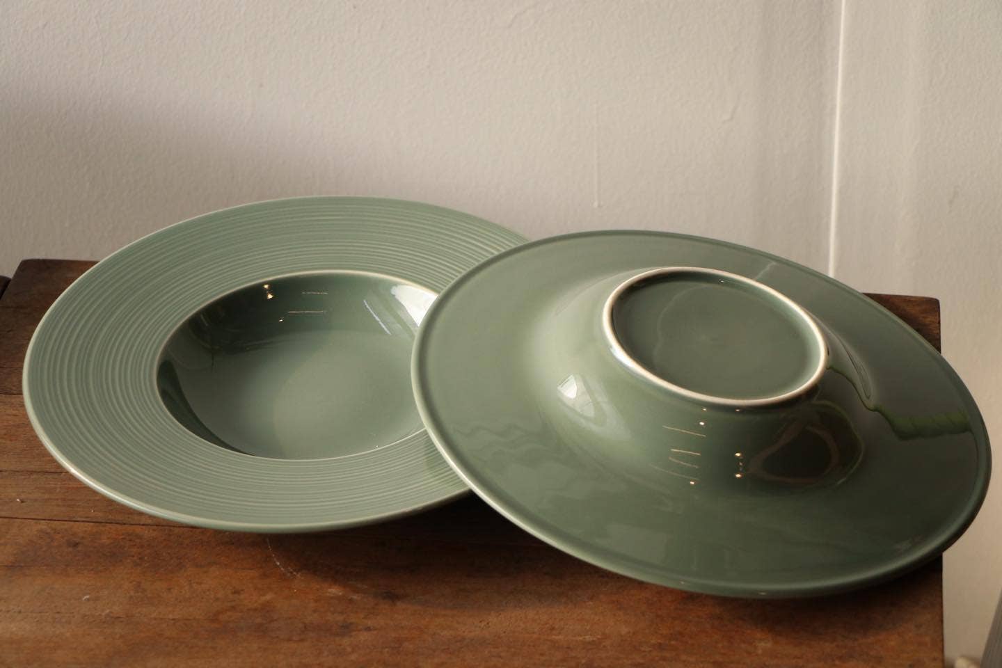 Beige & Co Thai Crafts - Wholesale Serving Plate - Trattoria Pasta Ceramic Plate 11" – Glossy Matte Finish7