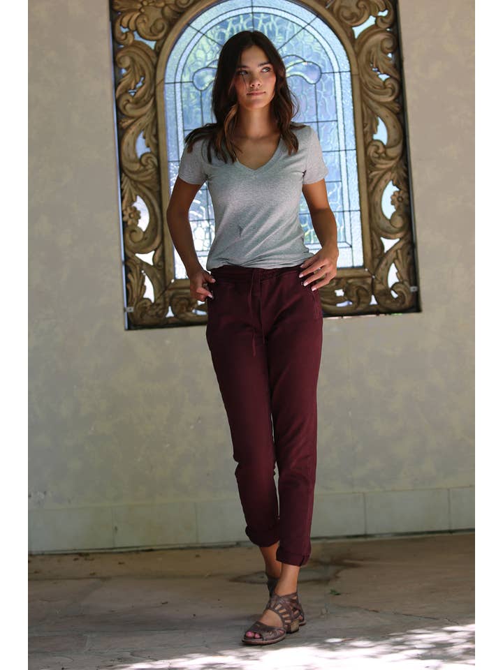 Nostalgia - Vente Pantalon d'intérieur/de jogging – femme - JOGG DE JOGGING EN TISSU ÉPONGE NP746-ASIS AVEC LIEN À NOUER SUR LE DEVANT ET POCHE ZIPPÉE3