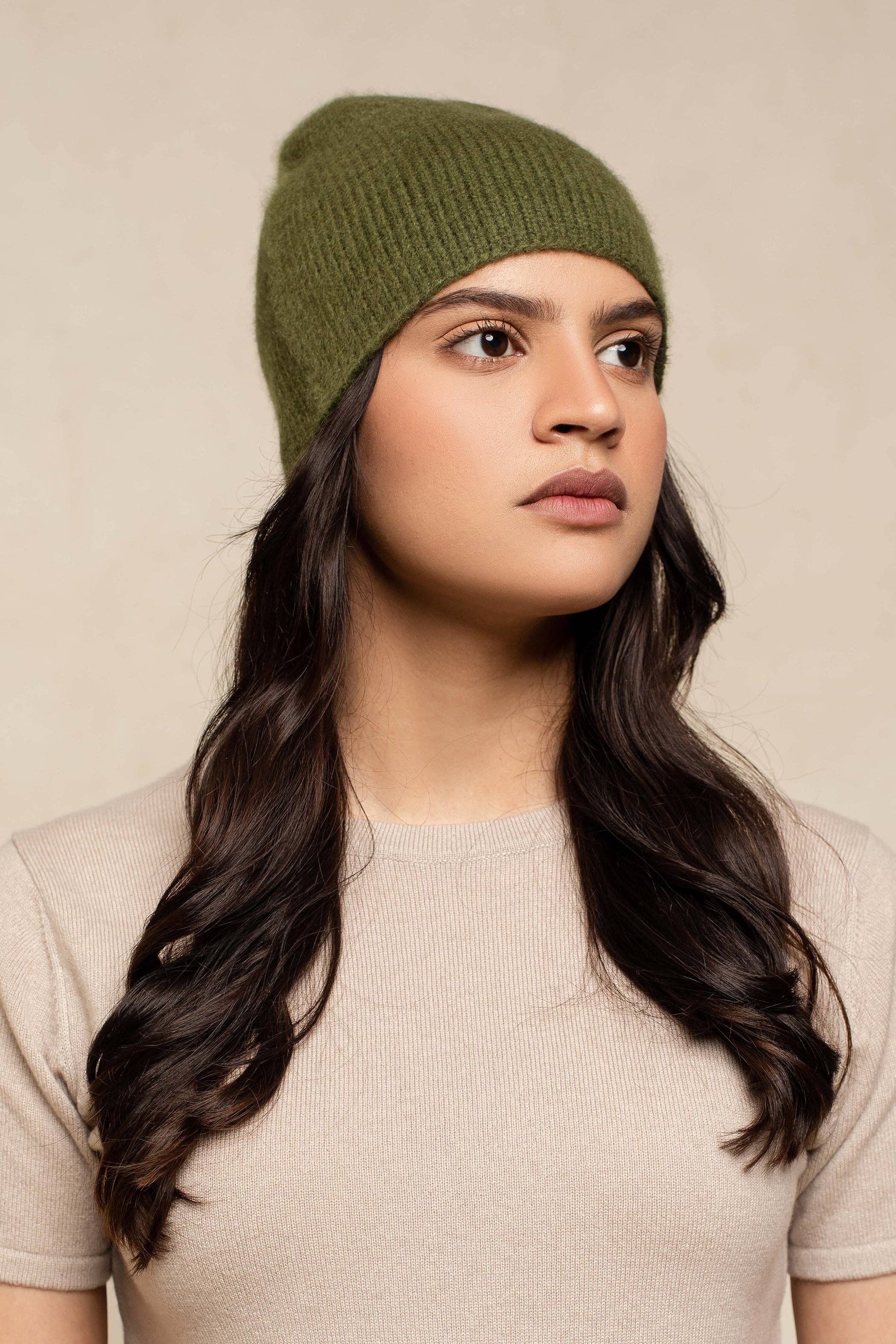 OO-TO - Vente Bonnet – femme - Bonnet Amara Unisexe en Cachemire & Soie10