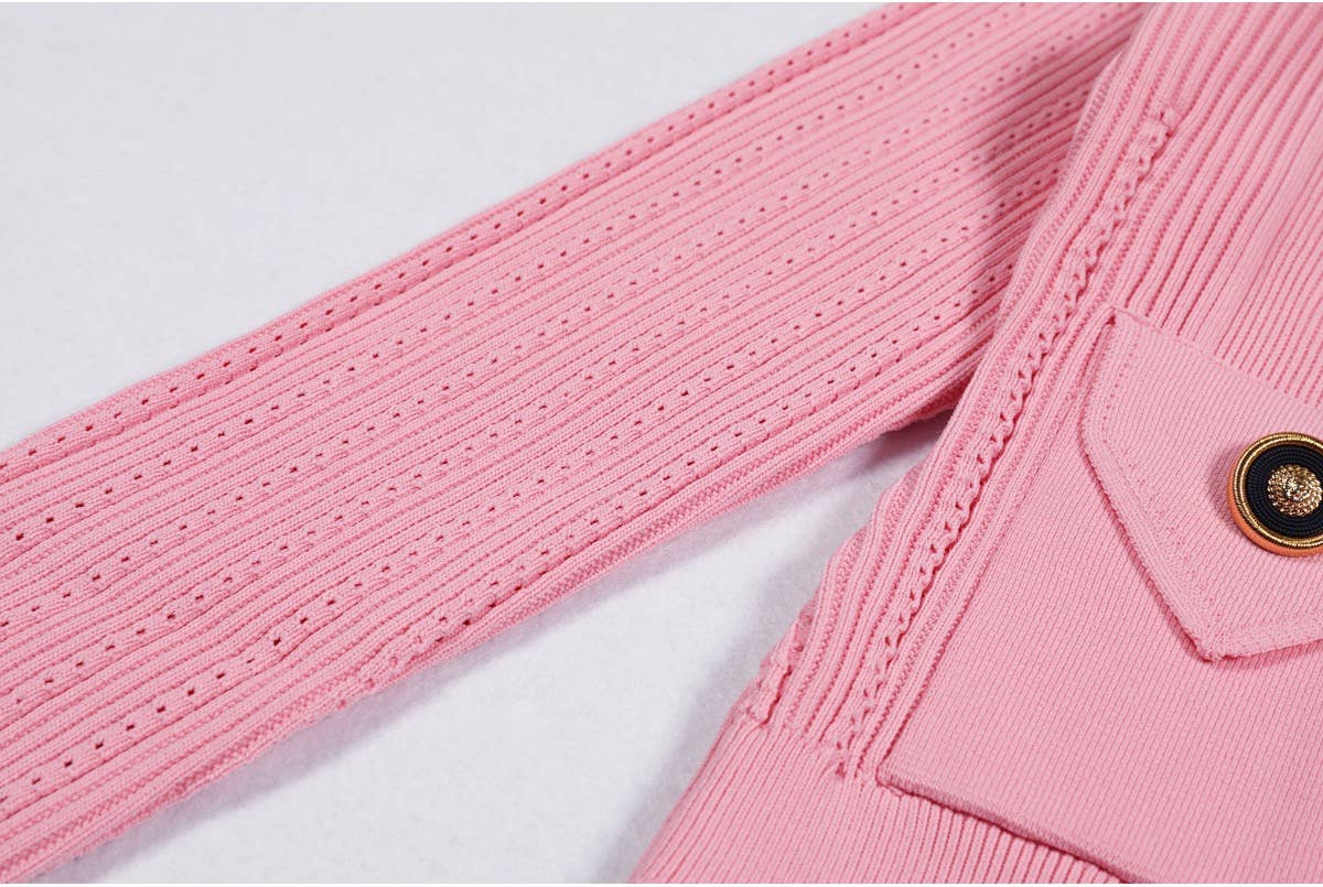 Productseeker - Wholesale Top & Skirt Set - Women's - SET218Y Spring Autumn Knit Cardigan Sweater with Skirt Set17