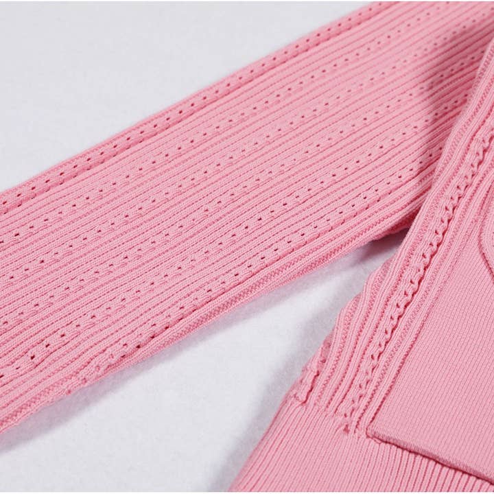 Productseeker - Wholesale Top & Skirt Set - Women's - SET218Y Spring Autumn Knit Cardigan Sweater with Skirt Set17