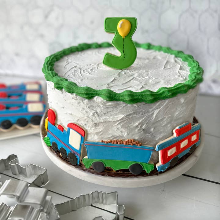 R&M International - Wholesale Cookie Cutter - Train 3 PC Cookie Cutter Set2