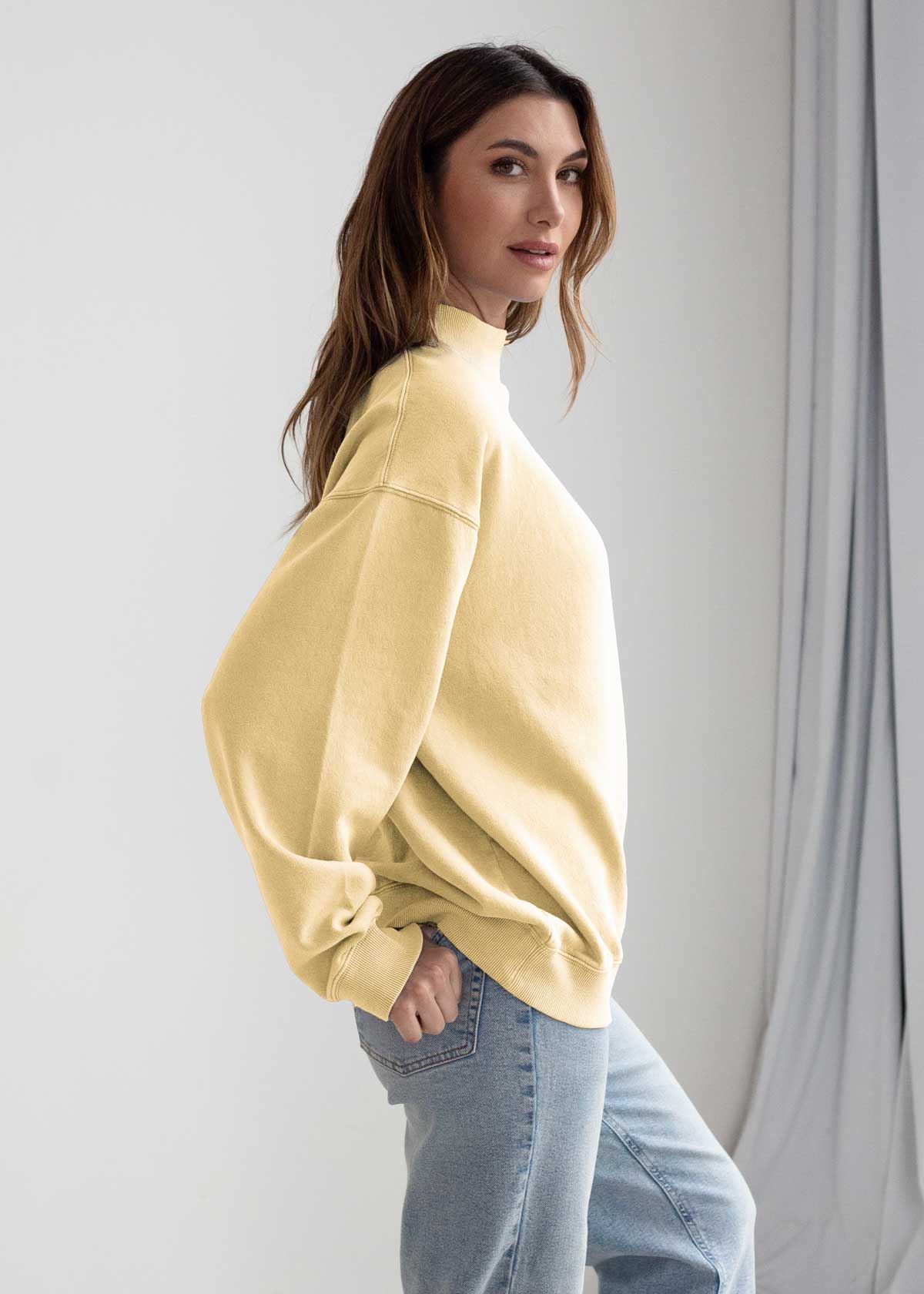 chicka-d - Wholesale Sweatshirt - Women's - Nantucket Mock-Neck, All Colors13