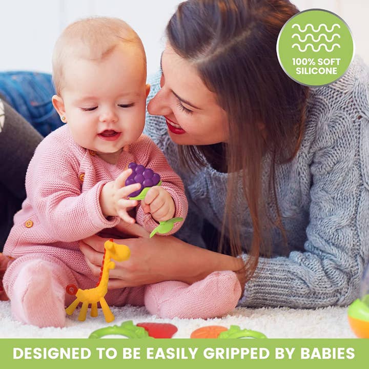 Sperric - Wholesale Teether (Not Clip-On) - Baby - Sperric Baby Teething Toys for Newborn Infants (6-Pack) Free3