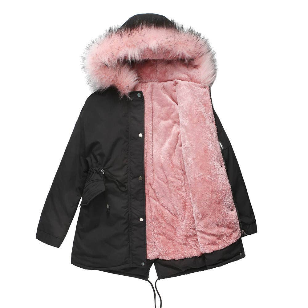 Marayn - Wholesale Coat - Women's - Warm Hooded MidLength Padded Parka Coat  Winter 20253