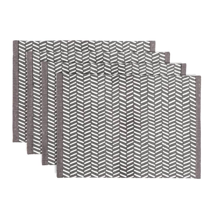 over&back - Wholesale Placemat - Artisan Hand-Blocked Placemats – 100% Cotton – Set of 463