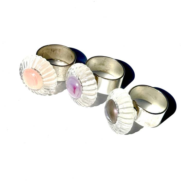 Double Radiant Cocktail Ring for wholesale by Leetie Lovendale
