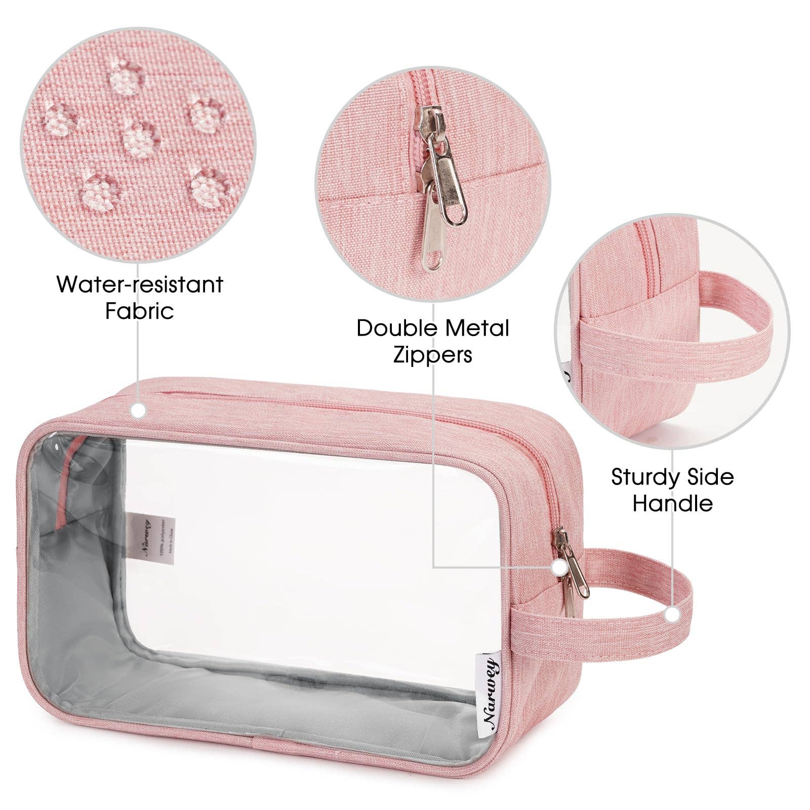 wandf - Wholesale Toiletry Bag - Women's - Clear Travel Toiletry Bag Makeup Bag Organizer with Zipper14