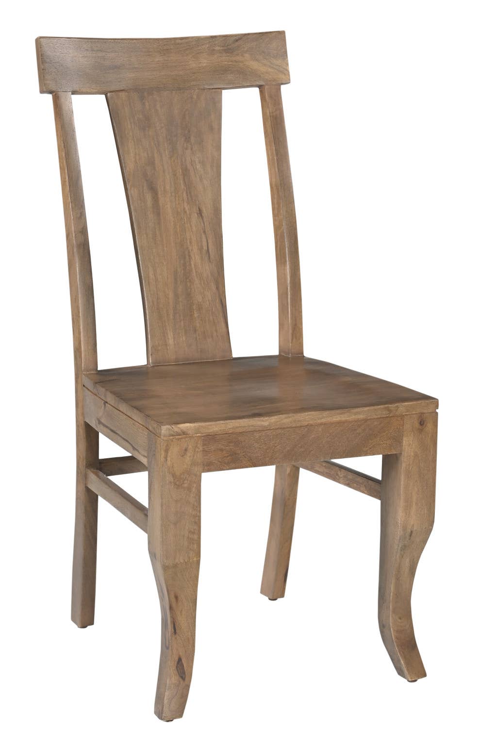 HomeRoots - Venta al por mayor Sillas - Juego de dos sillas de comedor laterales de madera maciza marrón con respaldo de listones4