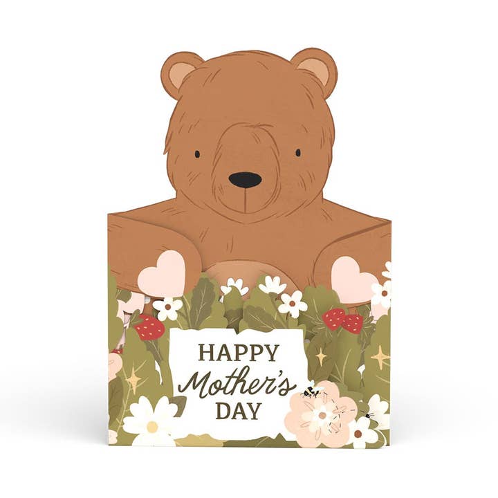 Lovepop Cards - Wholesale Mother's Day Card - I Love You Beary Much Mother's Day Tri-Fold Card, Decor