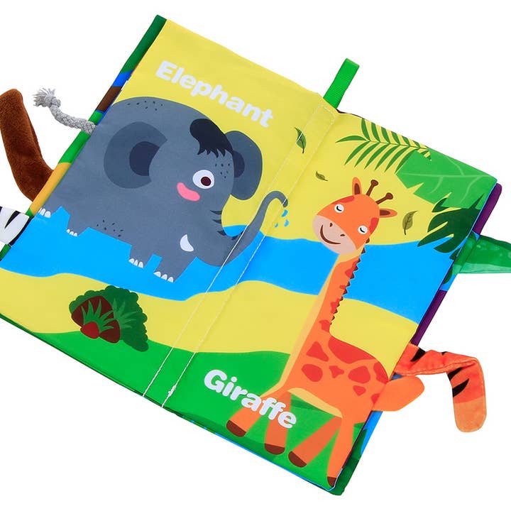 London Bridge & Maison Chic - Wholesale Baby & Toddler Book (0-2) - Animal Tails Cloth Book Assortment Refill14