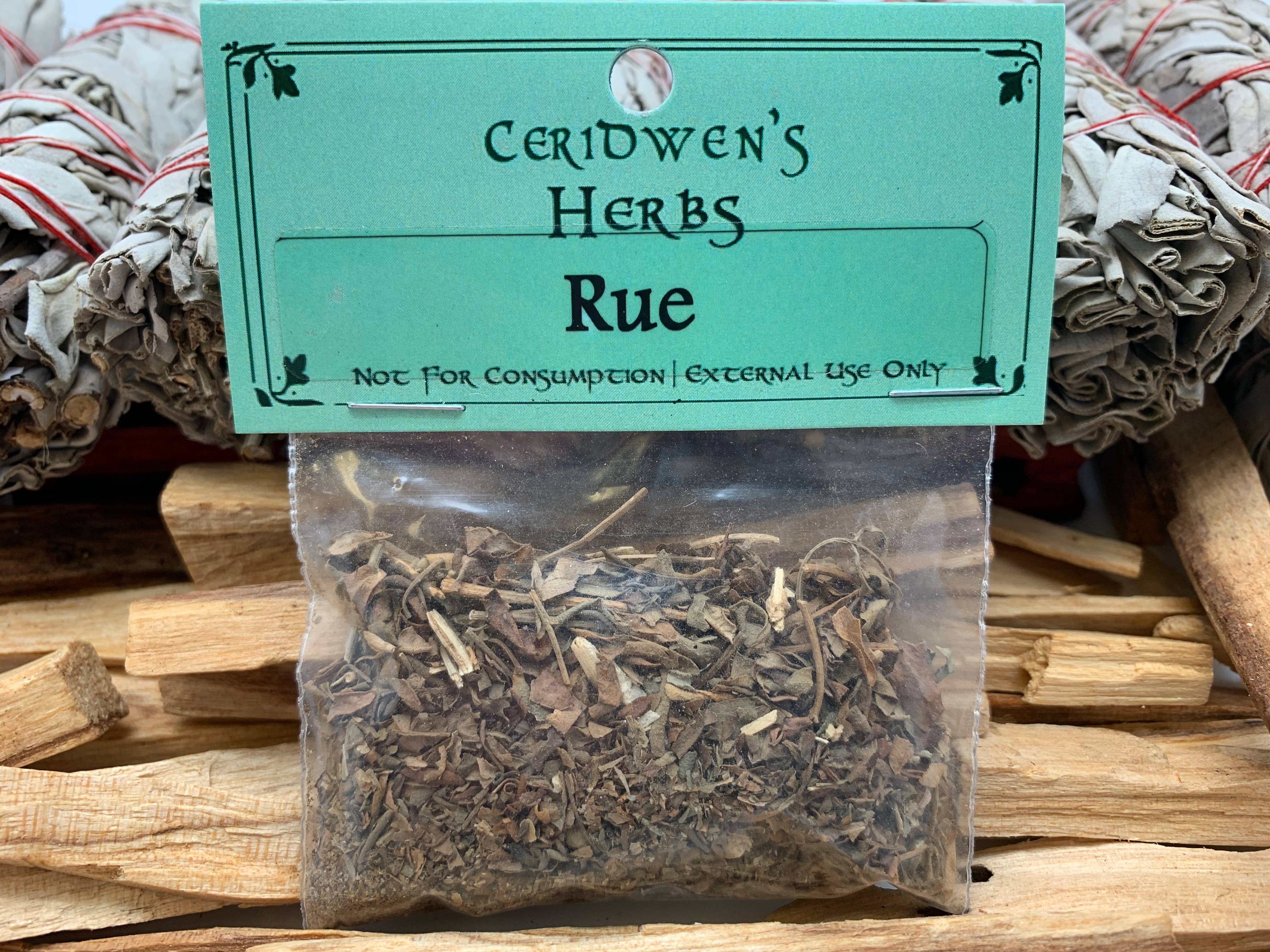 Ceridwen’s - Wholesale Meditation Supplies - Rue Herb Packet