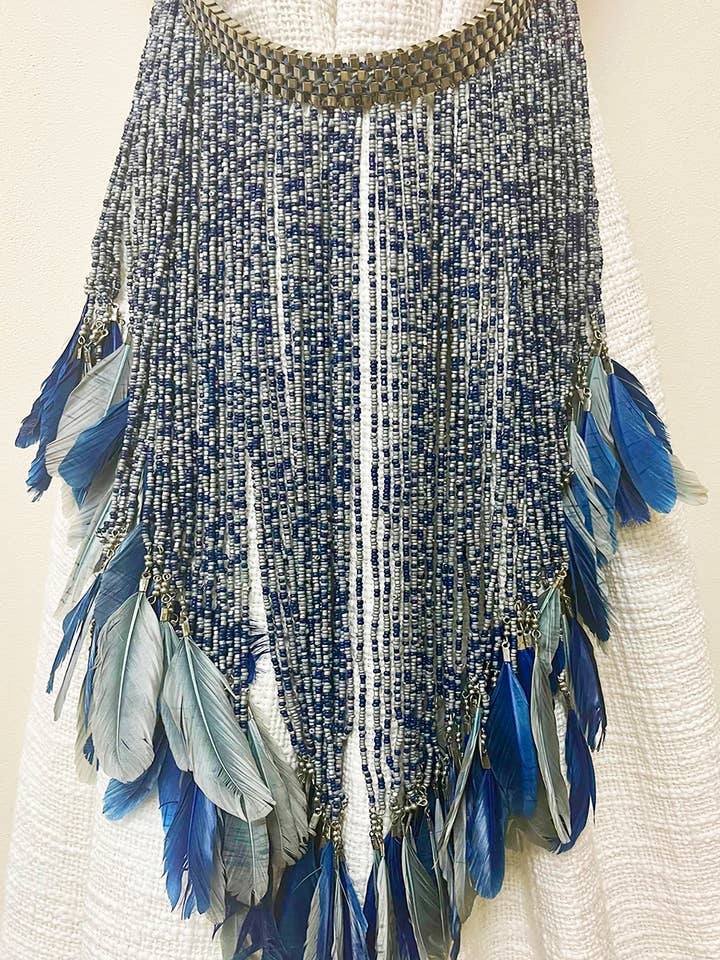 Trapearia Pluma-Azul Tieback por atacado de Emdee International